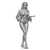 Sol Model Linda Wearing Officer Uniform Resin Kit MM395 Molding Color 1/35