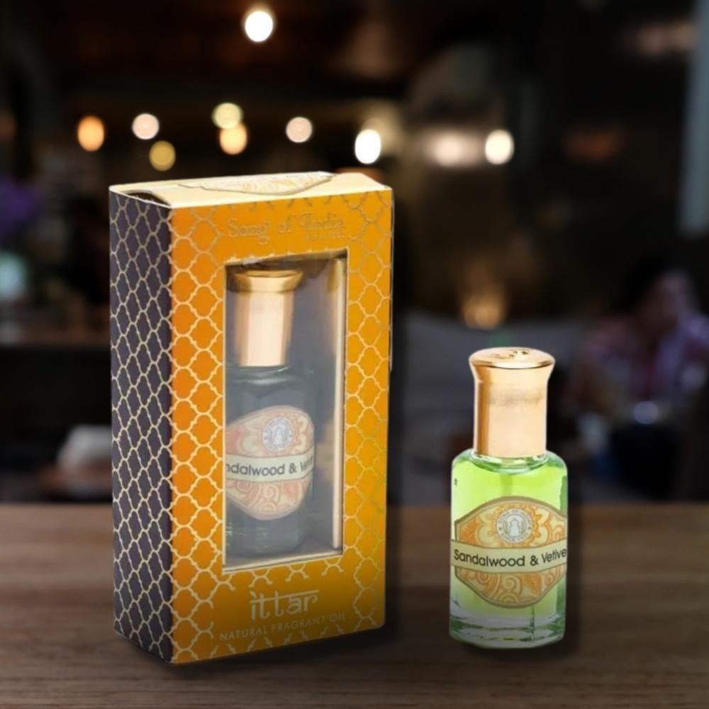 Geurolie Parfum - Sandelhout & Vetiver - 10 ml - Song of India