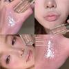 Vintage Y2K Lip Gloss with Fine Shimmer, Shibuya Hot Girl Barbie Baby Pink Sweet Cool Smoky Makeup for Olive Skin