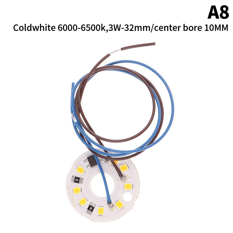 2W 3W 6W AC 220V Circular Pendant Light Renovation Patch Cold Warm White Lamp Beads For Bulb No Need Driver LED Chip