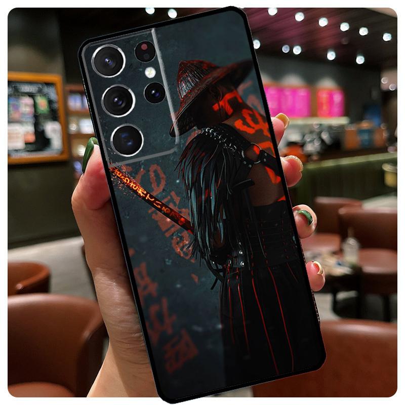 Чехол для телефона с изображением Самурая Японии для Samsung Galaxy S25 Ultra S21 S22 S23 S24 Ultra S9 S10 Plus S24 S25 FE