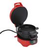 Breakfast Sandwich Maker with Egg Cooker Ring Customize Ingredients for English Muffins Croissants Mini Waffles Red US