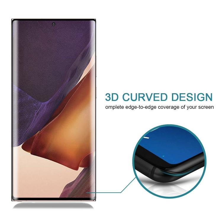 Закаленное стекло для Samsung Galaxy Note20 Ultra, 3D, изогнутое по краям, на весь экран