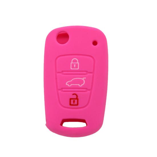 Защитный автомобильный чехол с силиконовым ключом и 3 кнопками для Kia Rio K2 K3 K5