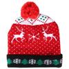 Stylish Luminous Light Up Christmas Hat Knitted Hat for Adult Children Christmas DecorationsType 4