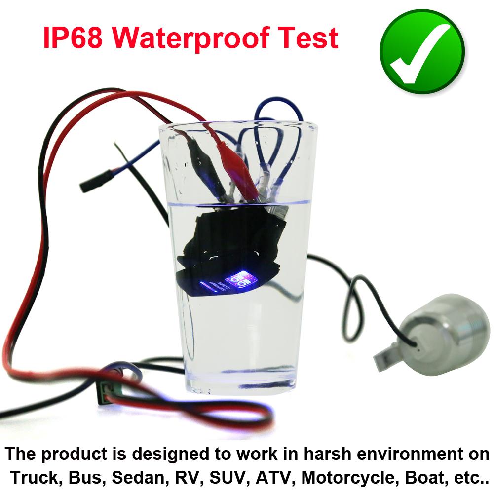 12V 24V Car Boat Truck Light Toggle Switch 5PIN SPST Waterproof Switch ON OFF Button Switch for Motorcycles Bus Vehicle Relays 5