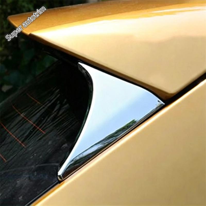 2PCS Rear Window Spoiler Panel Sequ Cover Trim Fit For Nissan Qashqai J11 2014 - ABS Chrome Exterior Refit Accessories
