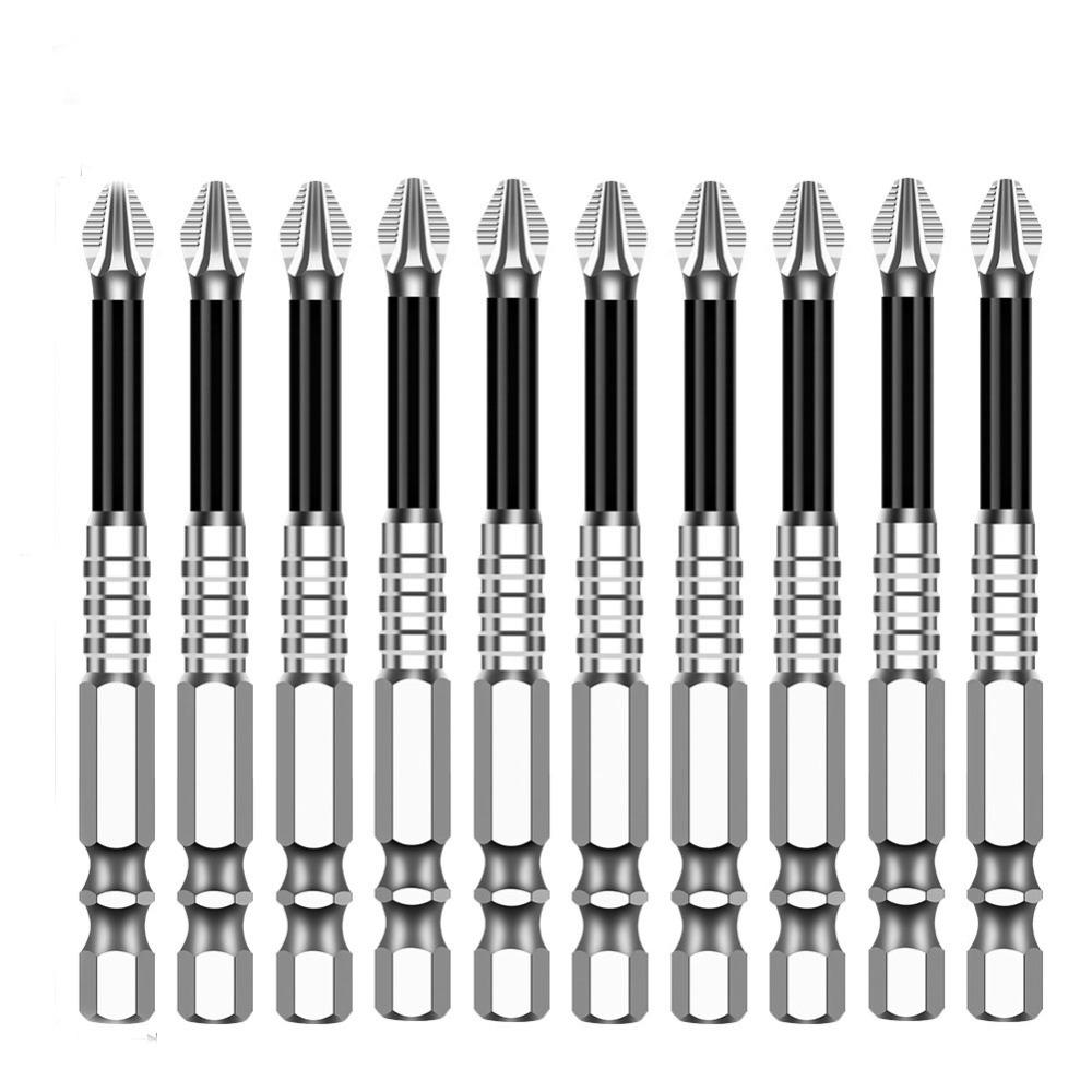 6pcs /10pcs Impact Resistant Cross Head Bit Electric Screwdriver Bit Screw Driver Hand Tool