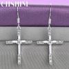 CHSHINE серьги из стерлингового серебра 925 пробы с крестом для женщин, свадебные и помолвочные модные очаровательные ювелирные изделия