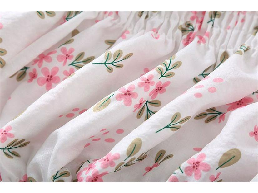 Женская рубашка с цветочным принтом и рюшами - Новый летний стиль Douyin, Приталенная, Милая и Модная