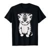 Кот Грустный Котенок Смешной Мем Грустный Плачущий Манчкин Кот Модная Футболка для Женщин Летние Смешные Футболки Милые Топы с Коротким Рукавом