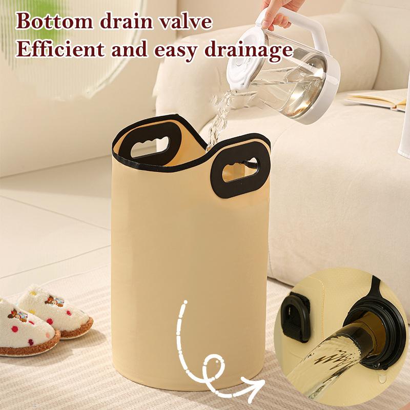 Портативная складная глубокая ванночка для ног, высокое ведро с сливом для домашнего спа, расслабления, путешествий, теплая ванночка для ухода за ногами