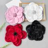 Multi Layer Soft Fabric Large Flower Brooch Stylish Breastpin for Dresses and Tops Floral Shaped Corsage Party Accessory