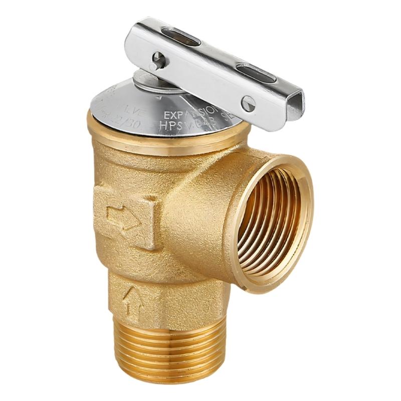 Space Efficient 3/4 Inch Pressure Relief Feature Constructed Of strong Brass For Household Water Heaters And Boilers