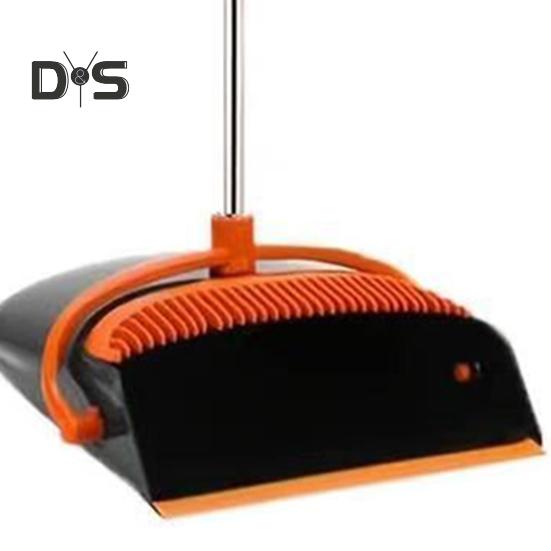 2 шт./комплект с длинной ручкой, набор совков, самоочищающаяся комнатная метла для уборки пола, набор совков с мягкой щетиной