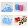 5pcs Multicolors Basket Toys Mini Shopping Hand Basket Model  Doll House