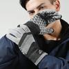 Fleece Knit Gloves Touchscreen Wool Gloves Windproof Full Finger Mittens