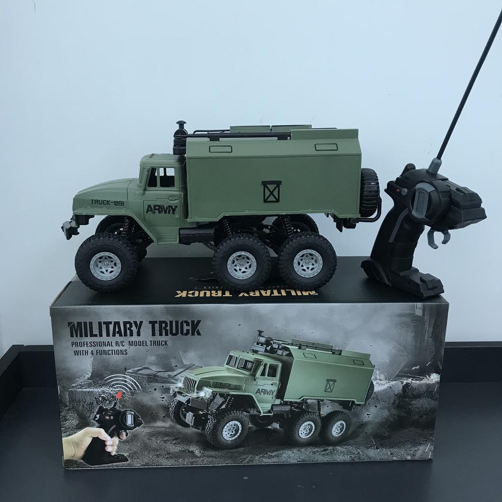 Jitu 1:Радиоуправляемая военная машина 16-го масштаба 4WD Внедорожник Скалолаз Симулятор армейского транспортного средства со светодиодными огнями 27 МГц Игрушечная машина для мальчиков
