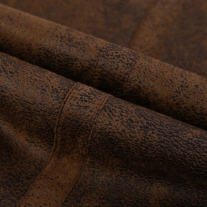 Мужская бархатная кожаная куртка с лацканами и меховой вставкой из бархата и утолщения