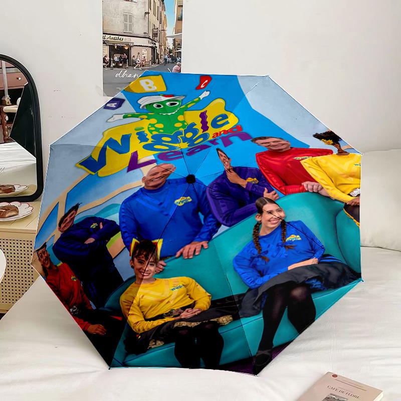 Wiggle And Learn Show Umbrella 8-Frame for Travel, camping, Casual Lightweight Portable Umbrella, Essential for every family Holidays Birthday Gift