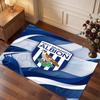 West Bromwich Albion Football Print Crystal Velvet Rug, Comfortable Water Absorbent Non Slip Indoor Floor Carpet