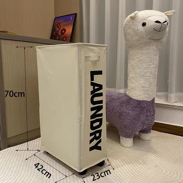 Single Compartment Oxford Cloth Laundry Basket and Storage Box for Bedroom