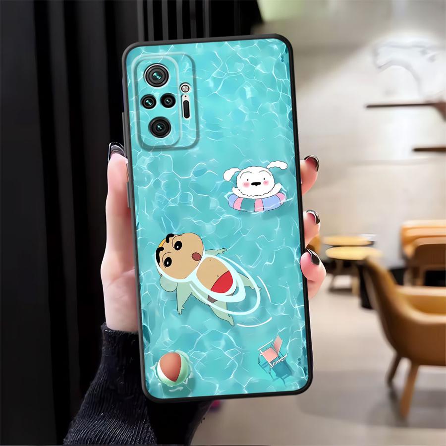 Cartoon Crayon Shin-chan Phone Cover Case for Xiaomi Redmi Note 14 12 11 13 Pro Plus 12C 13C K80 A3 A1 14C 9 8 7 A4 A5 10 A1 A2