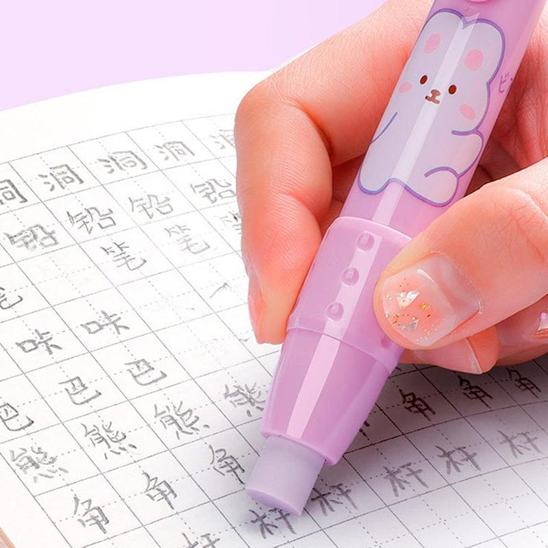 1 комплект/4 шт. выдвижной нажимной ластик для студентов, дизайнеров, офисный ластик без крошек, не оставляет следов, креативный нажимной ластик