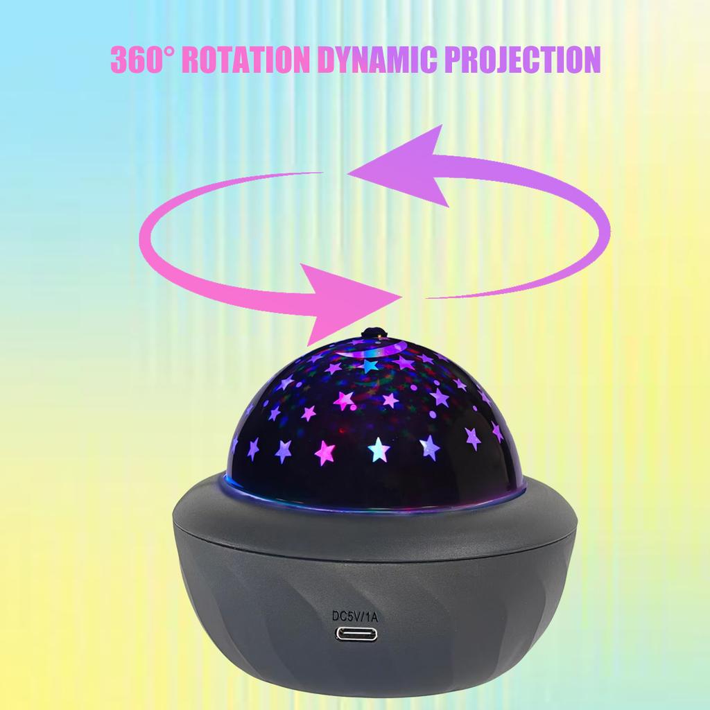 Проектор Звездного Неба LED Кристальный Ночник Игровая Комната Домашний Кинотеатр Потолок Свадебное Украшение Хэллоуин Автоматически Вращается