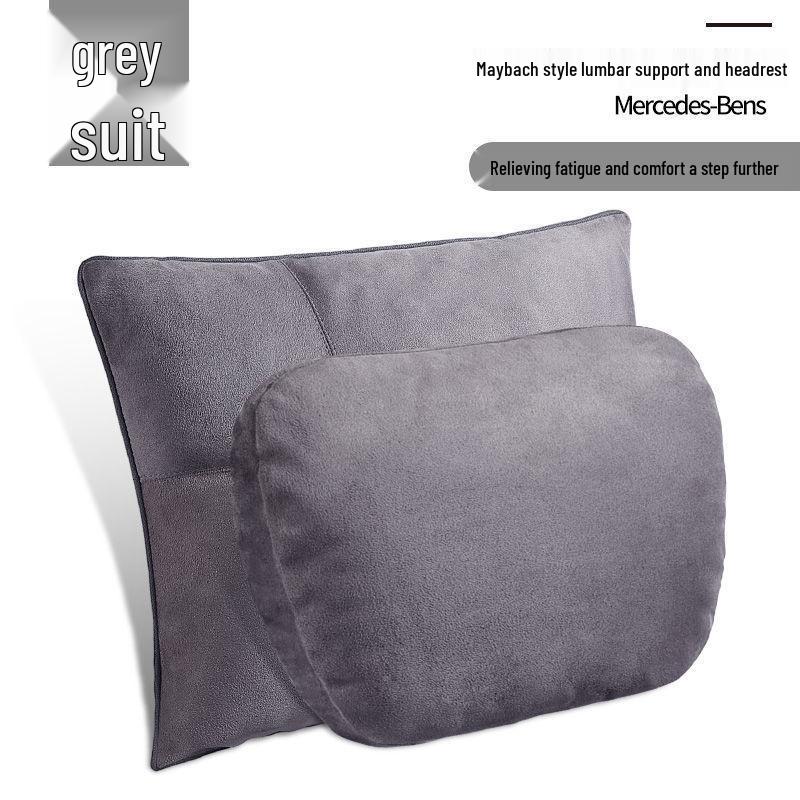 Mercedes-Maybach Car Headrest Pillow: Lumbar and Neck Support with Moisture-Wicking Protection