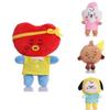 Плюшевая игрушка Bt21 Мягкая кукла Tata Mang Chimmy Rj Koya Cooky Shooky Van Kpop Bts