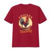Chicken Daddy T Shirt Vintage Design Fathers Day Dad Owner Lover Unisex Vintage Stretched Graphic Unisex Stylish
