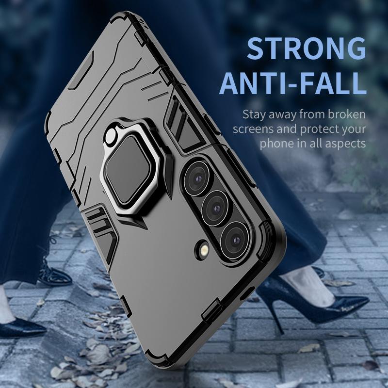Чехол для Samsung Galaxy S24 S 24 Ultra Противоударный Чехол-подставка Магнитный Бронированный Чехол для Samsung S24 Plus S24Plus S24+ Чехлы для Телефона