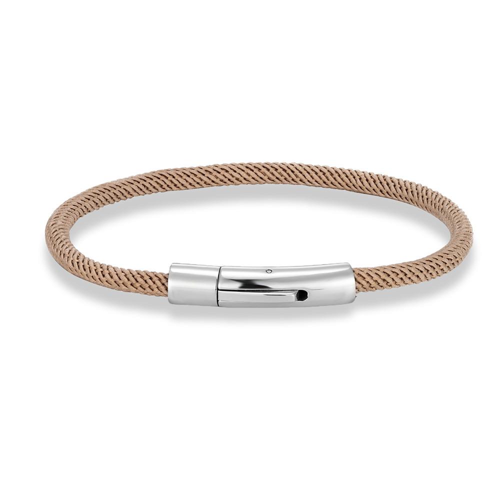 Trendy Men Minimalist Rope Bracelet Outdoor Camping Rescue Emergency Rope Bracelet For Women Stainless Steel Snap Clasp