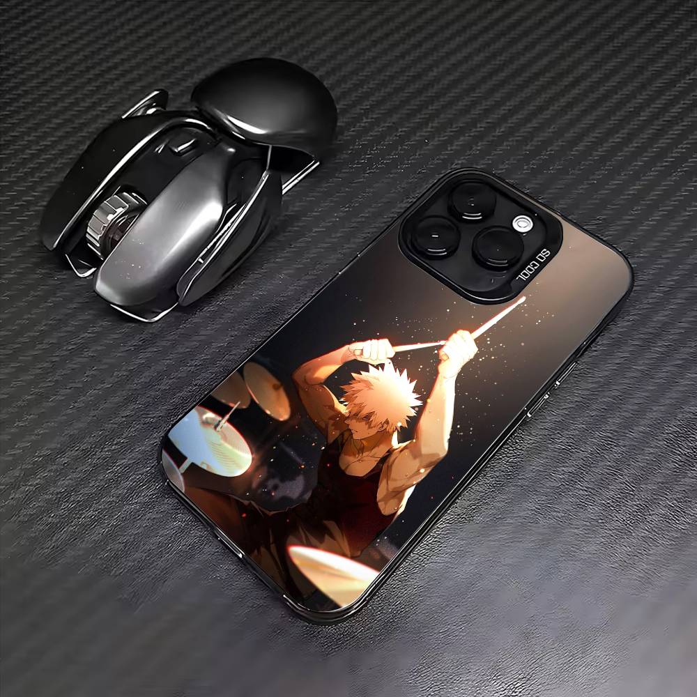 bakugo A-Anime K-Katsuki Phone Case For iPhone 17,16,15,14,13,12,11 Plus,Pro Max,Colored Silver Phone Case