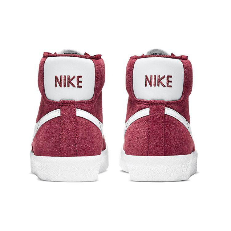 Nike Blazer Mid 77 Suede GS Team Red Детские кроссовки Черно-белые DC8248-600
