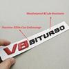 3D V8 BITURBO Emblem Fender Badge Car Sticker For Mercedes Benz AMG G63 C63 E63 S63 Auto Side Decal Styling Accessories sss1