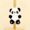 Charming Panda Keychain Plush Short Plush Stuffed Animal Bag Accessory
