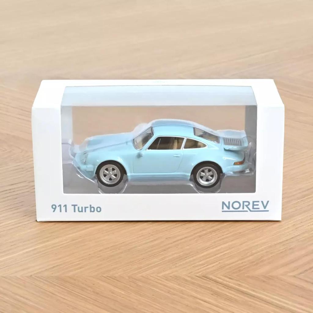 NOREV 1/43 Porsche 911 Turbo 1978 Светло-синий NOREV JET CAR Миниатюрный автомобиль