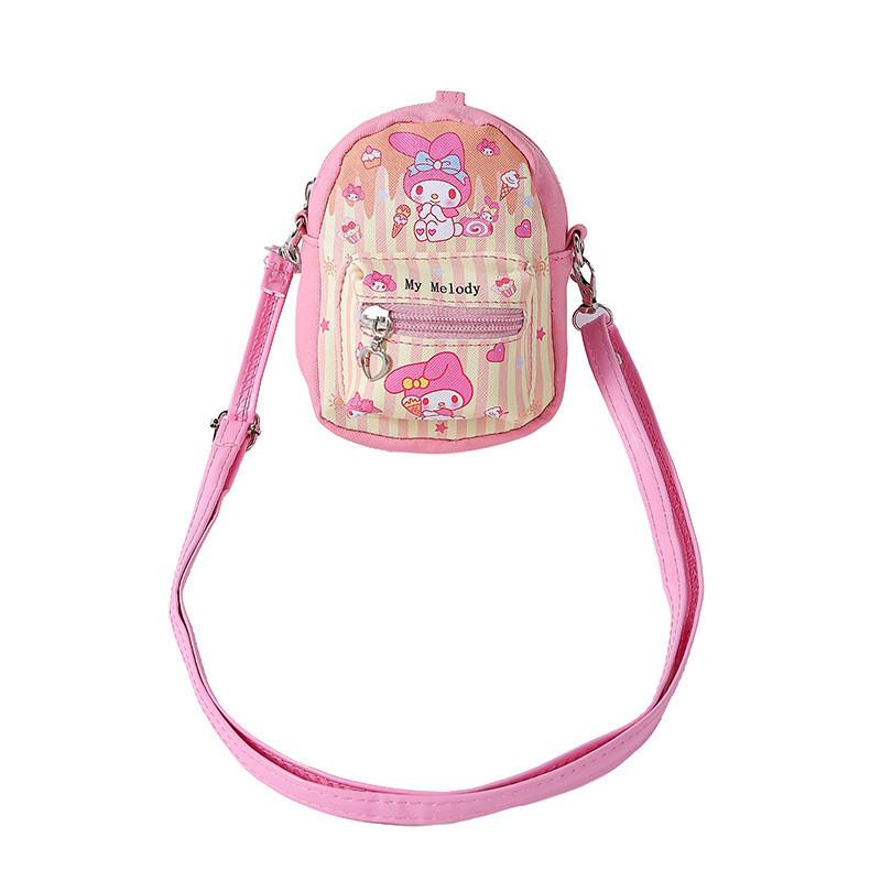 Girls Pu Leather Crossbody Wallet With Cute Cartoon Design For Daily Use