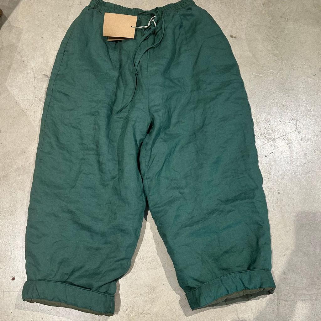 Johnature Women Vintage Winter Pants Solid Color Warm Elastic Waist Trouser Loose Women Straight Pants