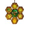 Bee Suncatcher Ornament Acrylic Window Decoration, Creative Lighting Craft Pendant Home Decoration Hanging