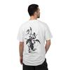 Samurai Kimono Illustration T-Shirt and Kids Tshirt | Black Ink Brush Art, Back Print