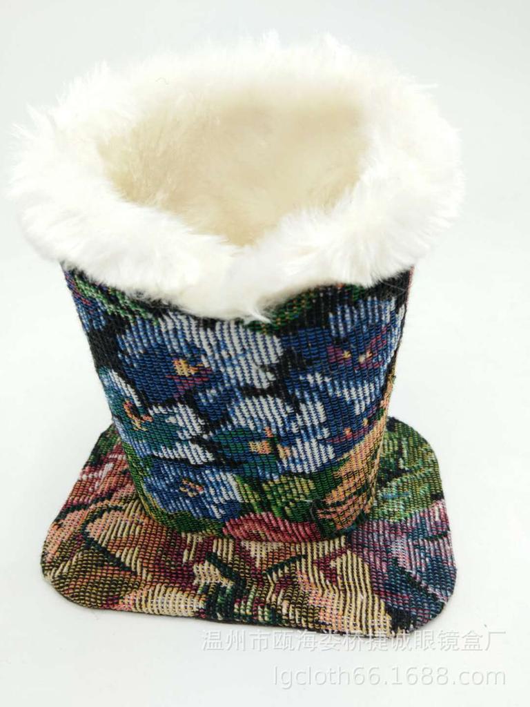 Плюшевый держатель для очков Кожаная подставка для демонстрации очков Тканевый держатель для карандашей Стильное минималистичное решение для хранения очков