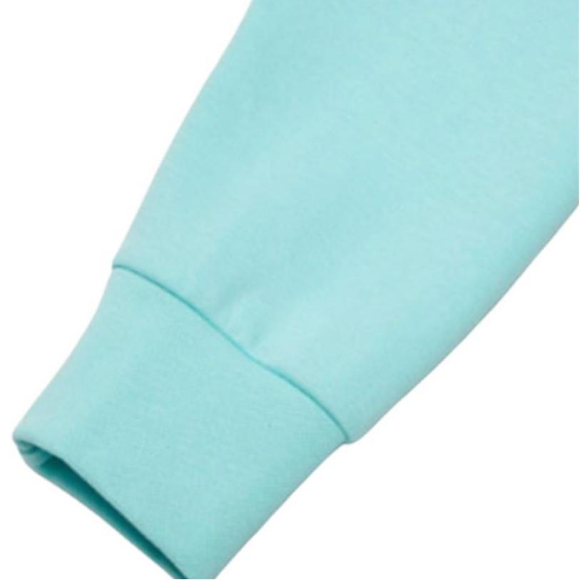 Puma Повседневная толстовка с круглым вырезом и красочным вышитым логотипом, топы унисекс, цвет Aruba, синий 532180-33