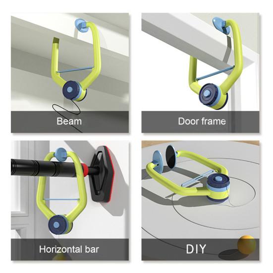 Дверной пинг-понг, настольный теннис, портативный тренировочный набор с 6 мячами, дверной проем