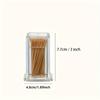 2pcs Toothpick Holder - Clear and Sturdy Stand, Suitable for Home and Restaurant Use