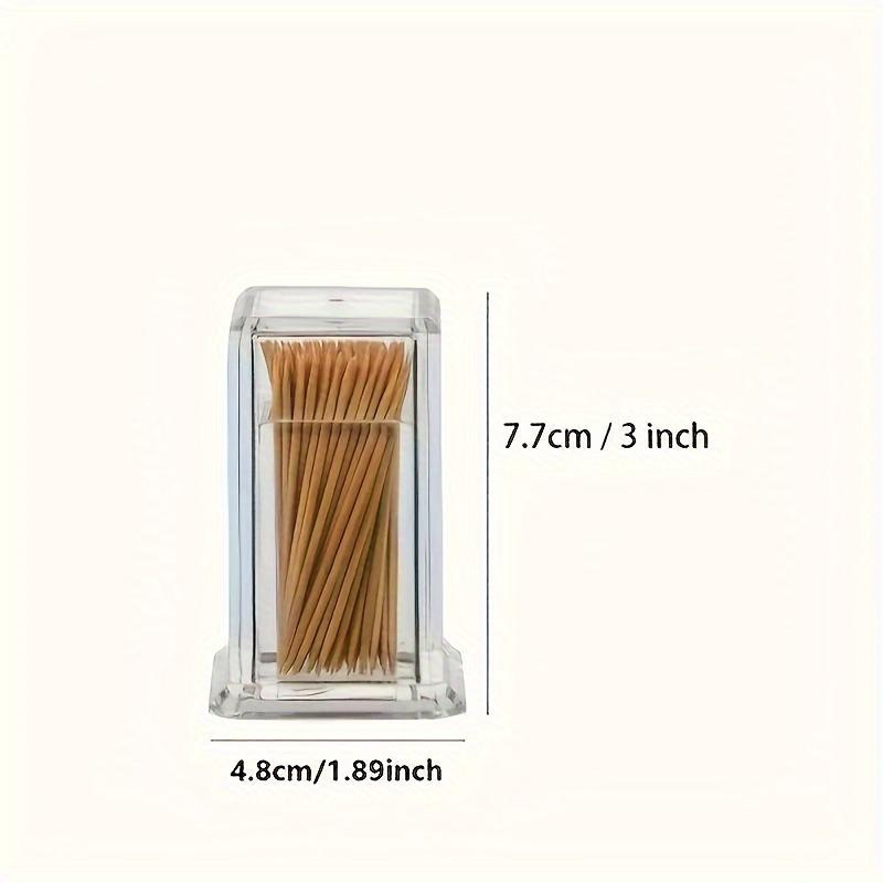 2pcs Toothpick Holder - Clear and Sturdy Stand, Suitable for Home and Restaurant Use