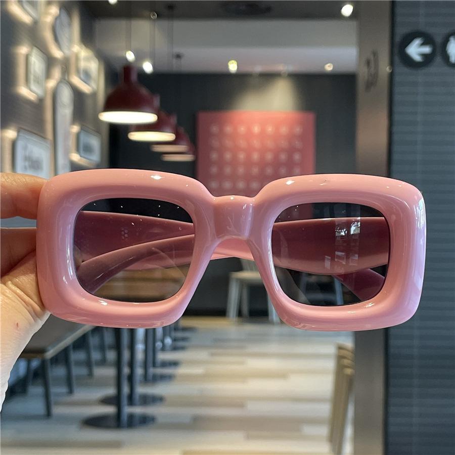 Забавные универсальные детские солнцезащитные очки, детские солнцезащитные очки карамельного цвета, родительско-детские очки с большой оправой, защищающие от ультрафиолета