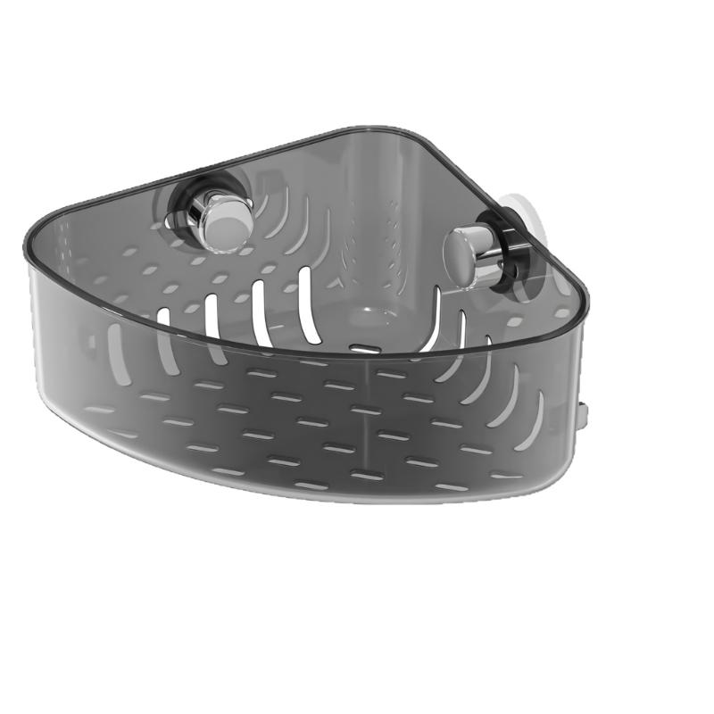 Гибкий угловой органайзер для кухонной мойки, экономящая место стойка для хранения, водонепроницаемый треугольный держатель для губки